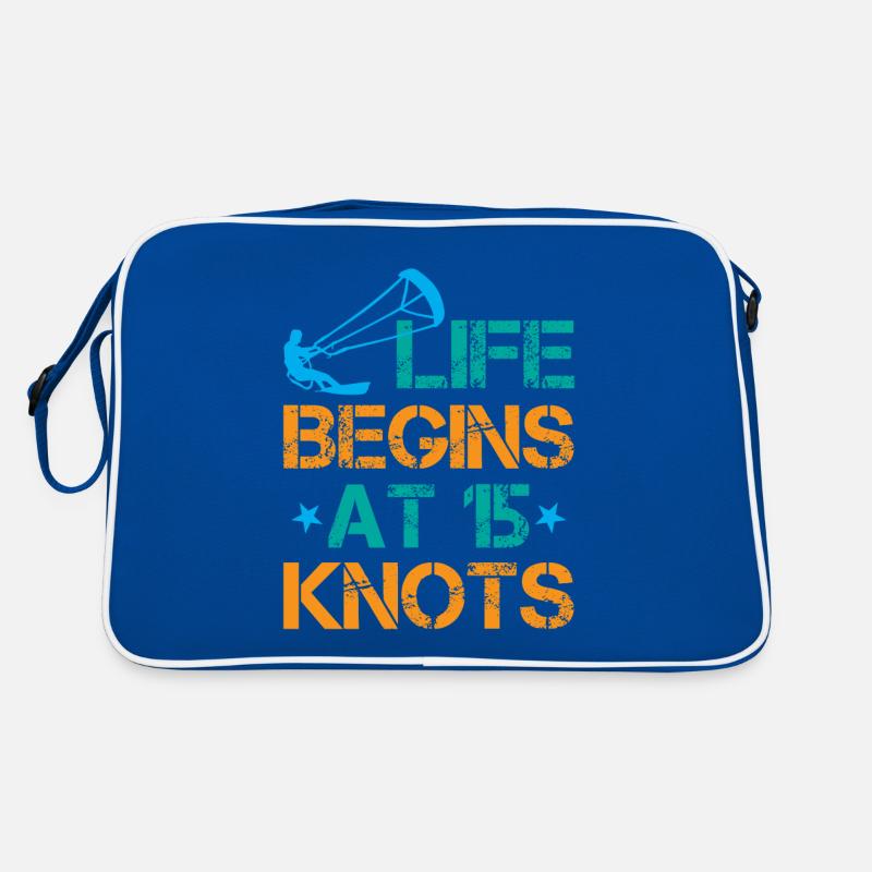 La vie commence à 15 nœuds - Kitesurf Sac Retro