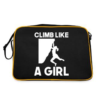 Climb Like A Girl - Escalade de bloc de rochers - Sac Retro - noir/or - Dos