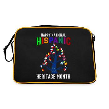 Joyeux Mois national du patrimoine hispanique - Latina Fl - Sac Retro - noir/or - Dos