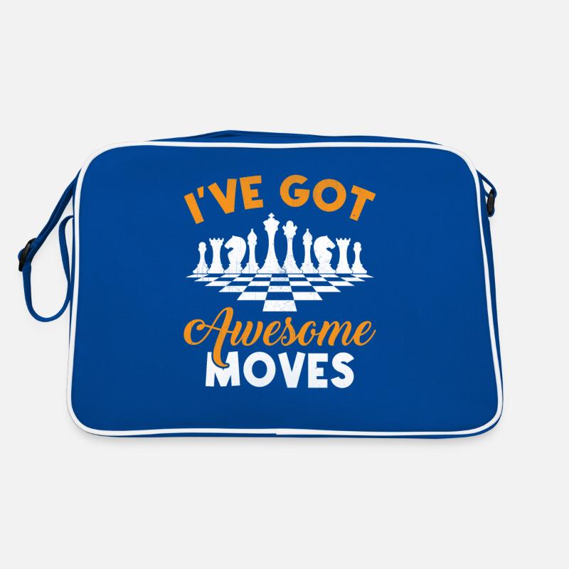 I've Got Awesome Moves - Checkmate Chess Player Retro Tasche