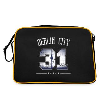 Ne soyez pas un '31 I traître Paragraphe I Berlin Ciry - Sac Retro - noir/or - Dos