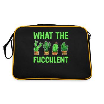 What The Fucculent - Fleur de sucre de cactus occidental - Sac Retro - noir/or - Dos