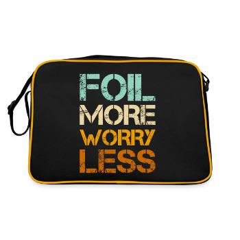 Wingfoil Plus De Soucis Moins - Wingfoil Hydrofoil - Sac Retro - noir/or - Dos