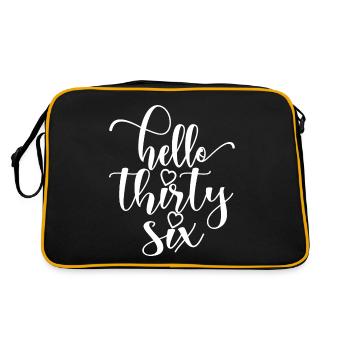 Bonjour Trente-six Mignon anniversaire de 36 ans - Sac Retro - noir/or - Dos