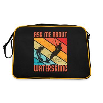 Ski nautique - Posez-moi des questions sur le ski nautique - Sac Retro - noir/or - Dos