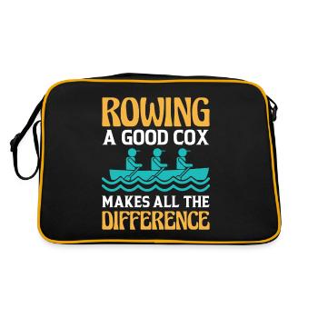 Ramer un bon cox fait toute la différence - Sac Retro - noir/or - Dos