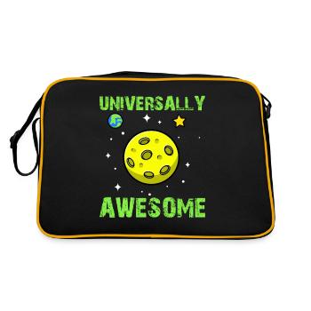 Space Planet Astronomy - Universally Awesome - Retro Bag - black/gold - Back