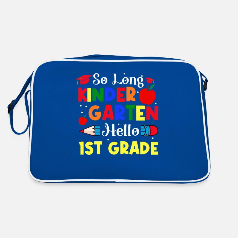 First Day Of School So Long Kindergarten Hello 1st Retro Bag