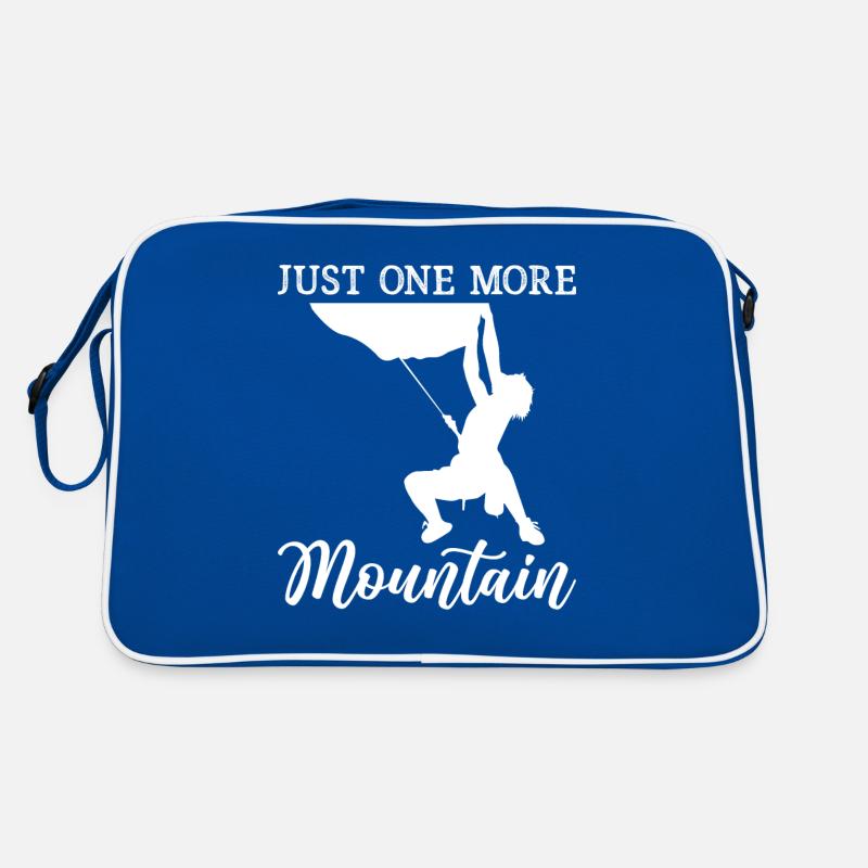 Bouldering - Just One More Mountain Hiker Retro Tasche