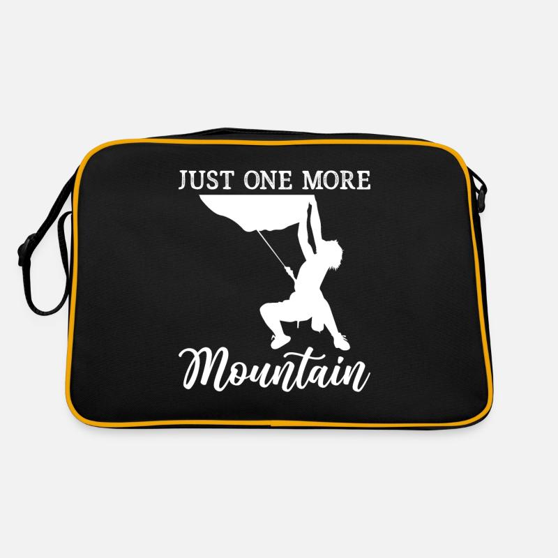 Bouldering - Just One More Mountain Hiker Retro Tasche