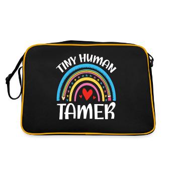 Teacher Tiny Human Tamer - Retro Bag - black/gold - Back