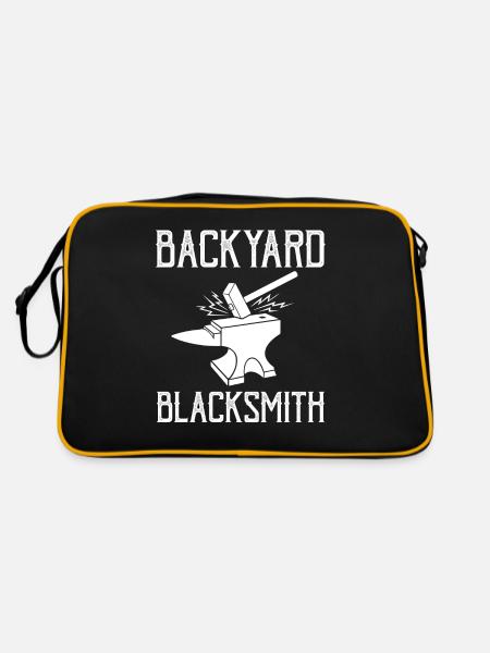 Backyard Blacksmith Ironsmith - Retro Bag - black/gold - Back