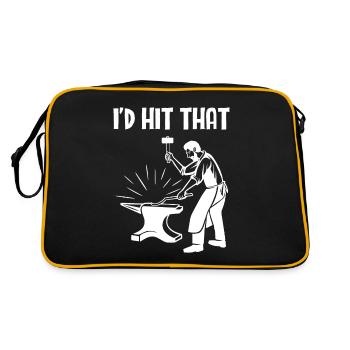 Blacksmith Ironsmith I'd Hit That - Retro Bag - black/gold - Back