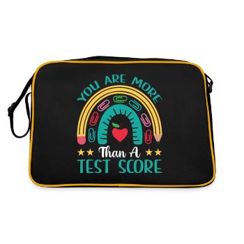 Test Day Kids - You Are More Than A Test - Retro Tasche - Schwarz/Gold - Hinten