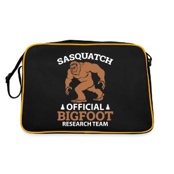 Équipe de recherche Sasquatch Bigfoot - Sac Retro - noir/or - Dos