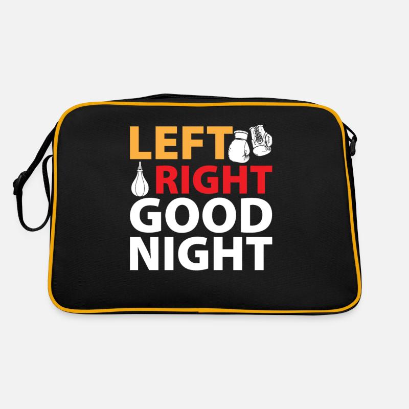 Boxe Kickboxing - Gauche Droite Bonne Nuit Sac Retro