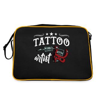 Tatoueur Body Art - Sac Retro - noir/or - Dos