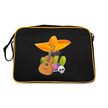 Cactus - Retro Bag - black/gold - Back