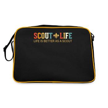 Avez-vous une passion pour le scoutisme, la randonnée et la cam - Sac Retro - noir/or - Dos