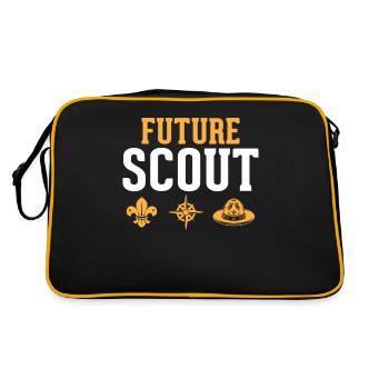 Future Scout - Randonnée Scoutisme - Sac Retro - noir/or - Dos