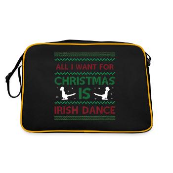 All I Want For Christmas is Irish Dance - Ugly Ch - Retro Bag - black/gold - Back