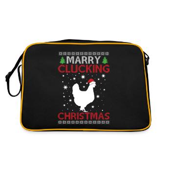 Poulet - Joyeux Noël - Dire Moche C - Sac Retro - noir/or - Dos