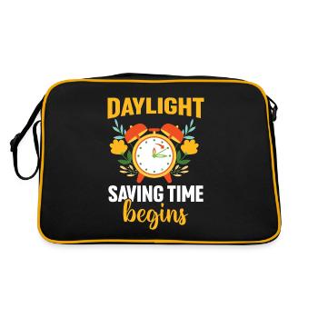 Début de l’heure d’été - Sac Retro - noir/or - Dos