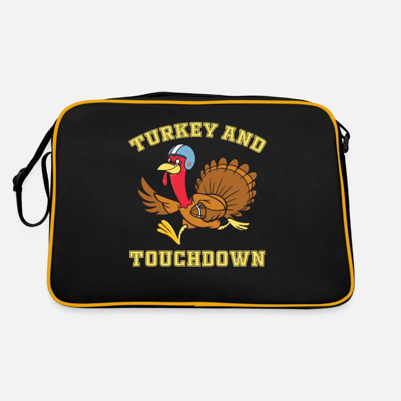 Dinde de Thanksgiving et Touchdowns - Thanksgiving Sac Retro