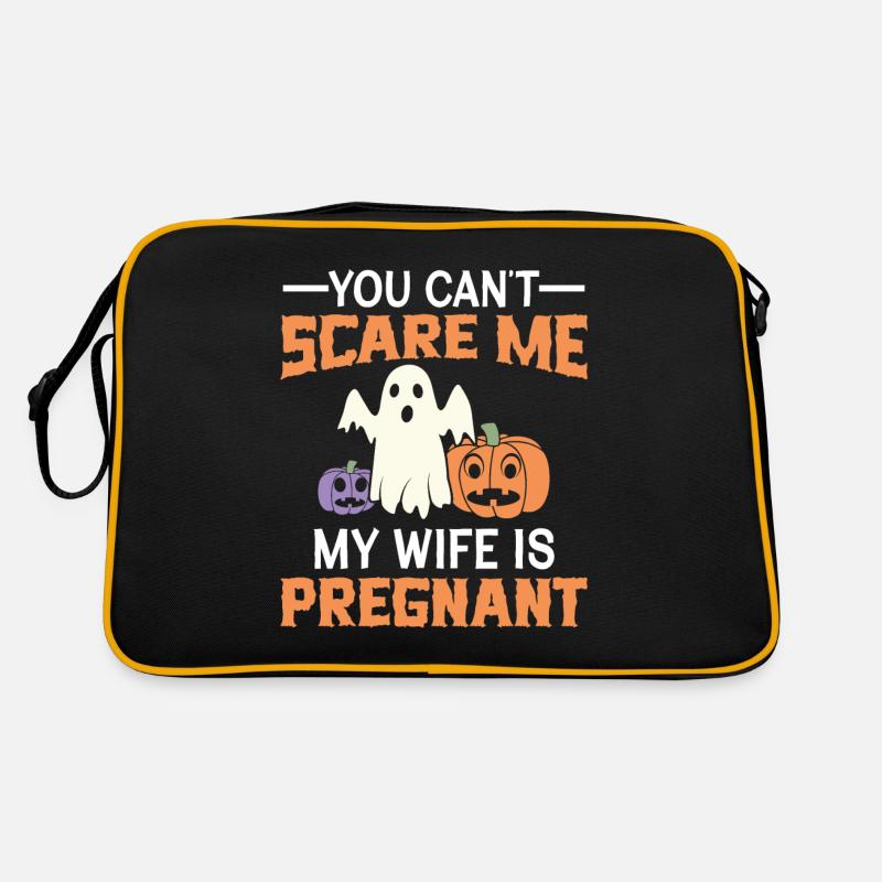 First Time Dad - Nothing Can Scare Me My Wife Is P Retro Tasche