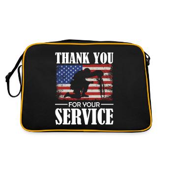 Journée des anciens combattants - Merci pour votre service - Patrio - Sac Retro - noir/or - Dos