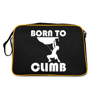 Escalade de bloc - Born to Climb - Sac Retro - noir/or - Dos