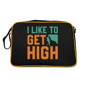 Escalade de bloc - J’aime me défoncer - Sac Retro - noir/or - Dos