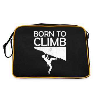 Escalade de bloc - Born to Climb - Sac Retro - noir/or - Dos