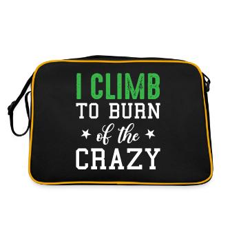 Escalade de bloc - I Climb To Burn Of Th - Sac Retro - noir/or - Dos