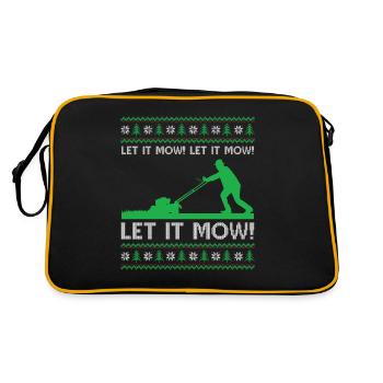 Ugly Christmas Mowing - Let it mow! Let it mow! Le - Retro Bag - black/gold - Back