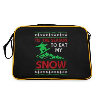 Snowboarding Ugly Christmas - Tis The Season To Ea - Retro Bag - black/gold - Back