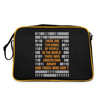 Programmation de code binaire Il existe 10 types de Peop - Sac Retro - noir/or - Dos