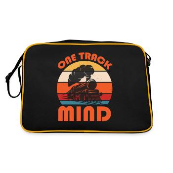 Slogan du train - One Track Mind - Sac Retro - noir/or - Dos