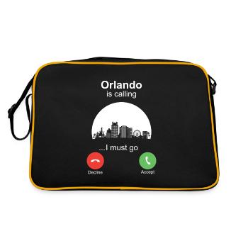 Orlando is Calling - Retro Bag - black/gold - Back