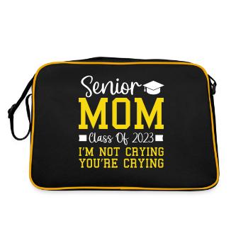 Classe de maman senior de 2023 Je ne pleure pas Tu pleures - Sac Retro - noir/or - Dos