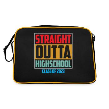 Graduation - Straight Outta High School Class of 2 - Retro Bag - black/gold - Back