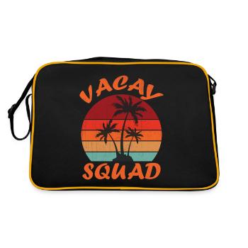 Vacances en famille 2023 - Vacay Squad - Sac Retro - noir/or - Dos