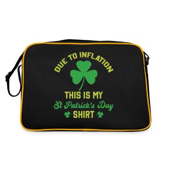 Inflation - En raison de l’inflation, c’est mon St Patrick - Sac Retro - noir/or - Dos