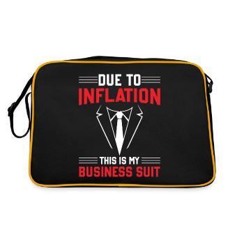 Inflation due à l’inflation Ceci est mon affaire sui - Sac Retro - noir/or - Dos