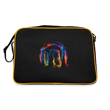 Stonehenge - Sac Retro - noir/or - Dos