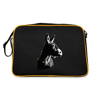 Donkey Artful stencil printing - Retro Bag - black/gold - Back