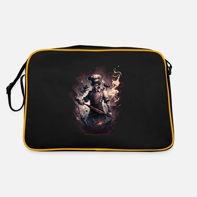 Gotischer Koch Aus Der Hölle Retro Tasche