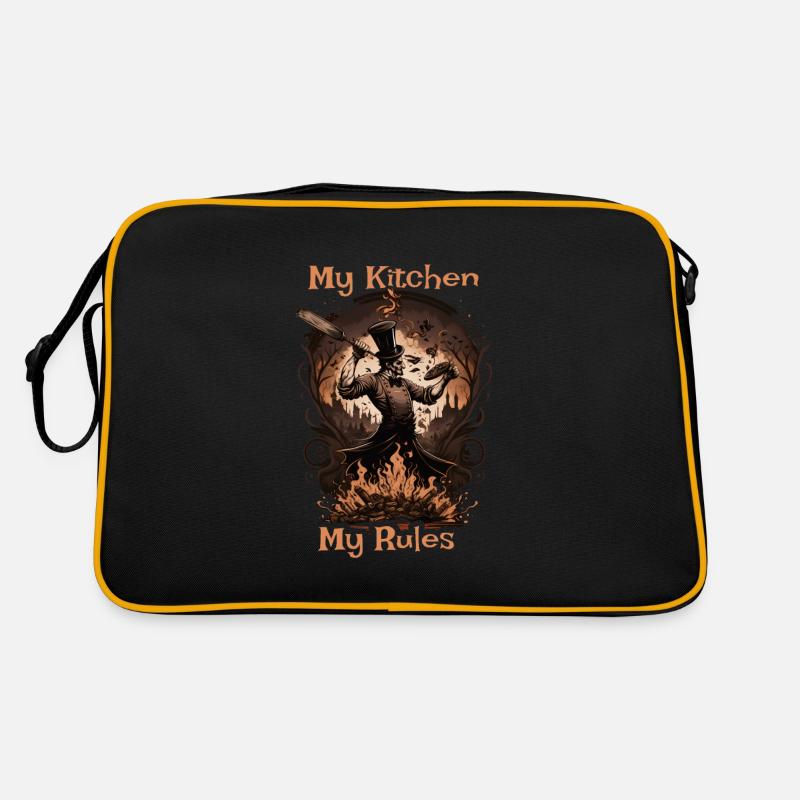 My kitchen My rules Home Gothic Cook Retro Bag