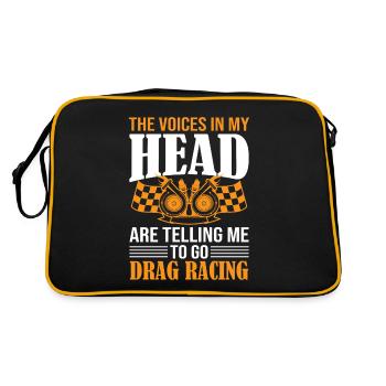 Les voix dans ma tête me disent d’aller Drag Ra - Sac Retro - noir/or - Dos
