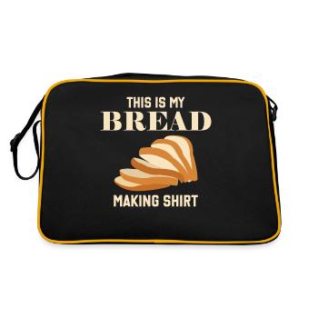 Bread Making Baking - Retro Bag - black/gold - Back